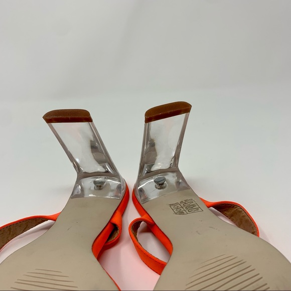 Nasty Gal Bright Orange High Heel Sandals - Picture 7 of 16